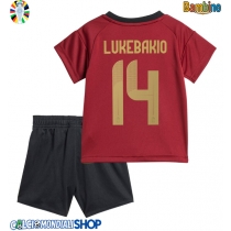 Maglie da calcio Belgio Dodi Lukebakio #14 Prima Maglia Bambino Europei 2024 Manica Corta (+ Pantaloni corti)